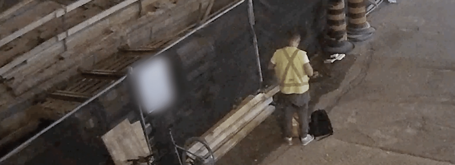 Disguised Construction Trespasser Gets Arrested