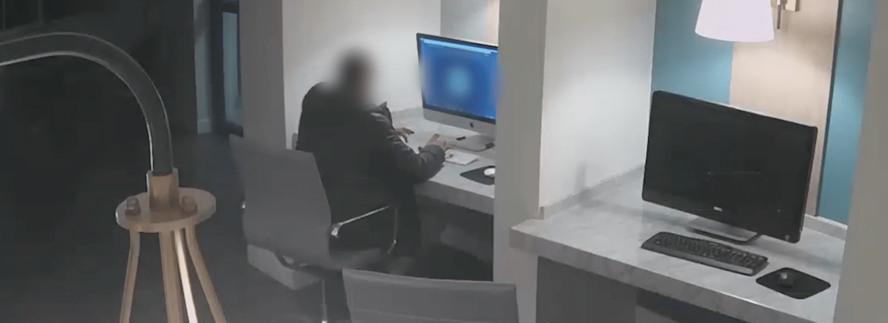 Trespasser breaks in to browse the internet