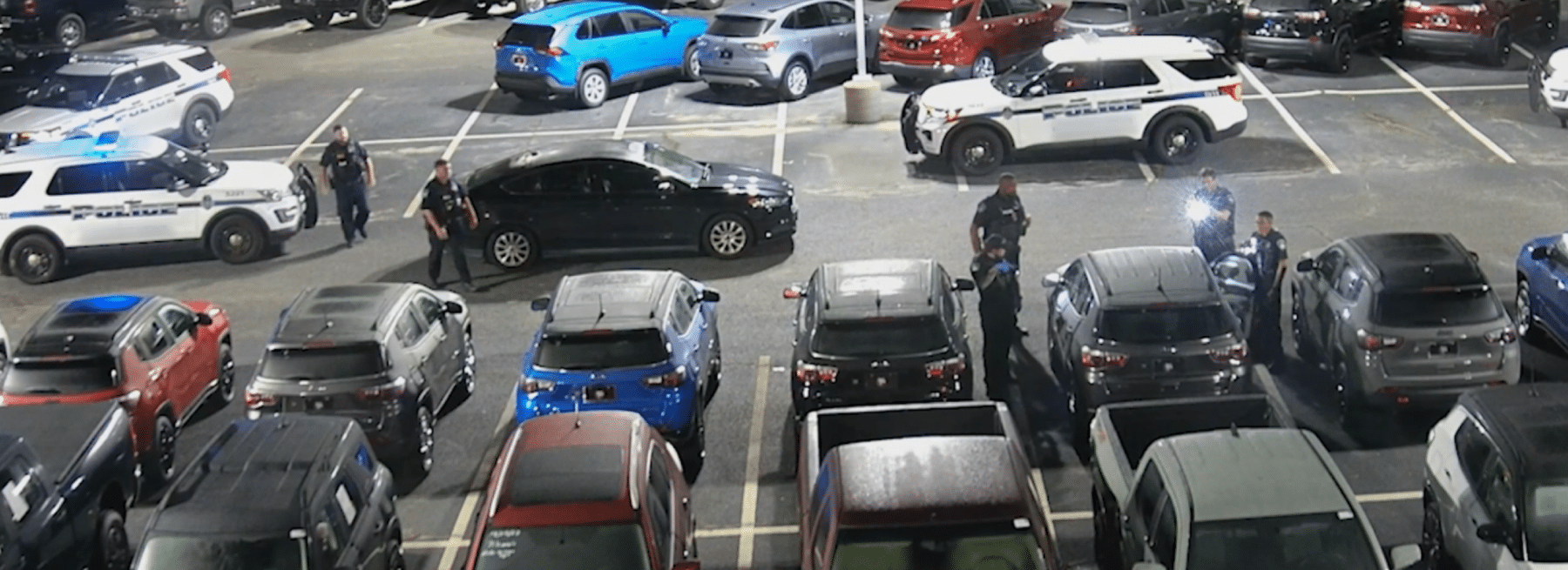 Person defecating at auto dealership