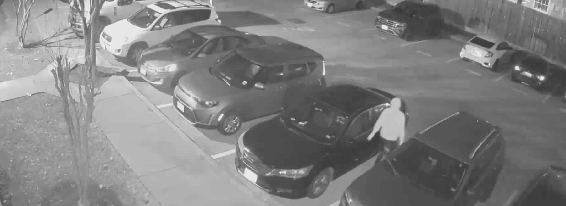 Several people caught attempting to break-into vehicles in an apartment parking lot