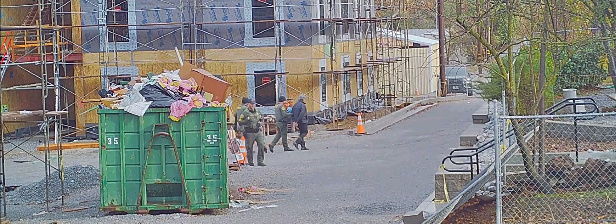 remote monitoring catches construction trespasser