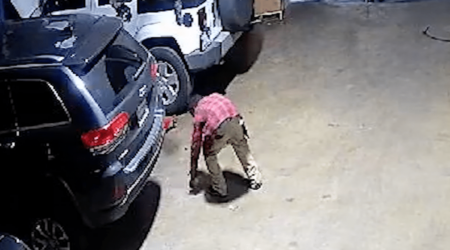 Intruder Breaks In Drop from Ceiling Inside Dealership Hero