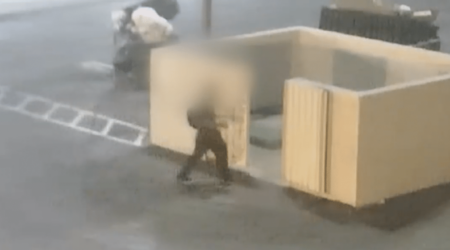 Man Hiding Out in Dumpster Enclosure Placed in Custody Hero