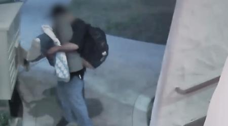 Police Remove Shirtless Loiterer from California Office Complex Hero