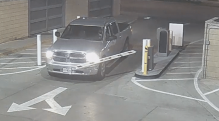 Truck Crashes Fort Worth Shopping Center Parking Garage Gate Hero