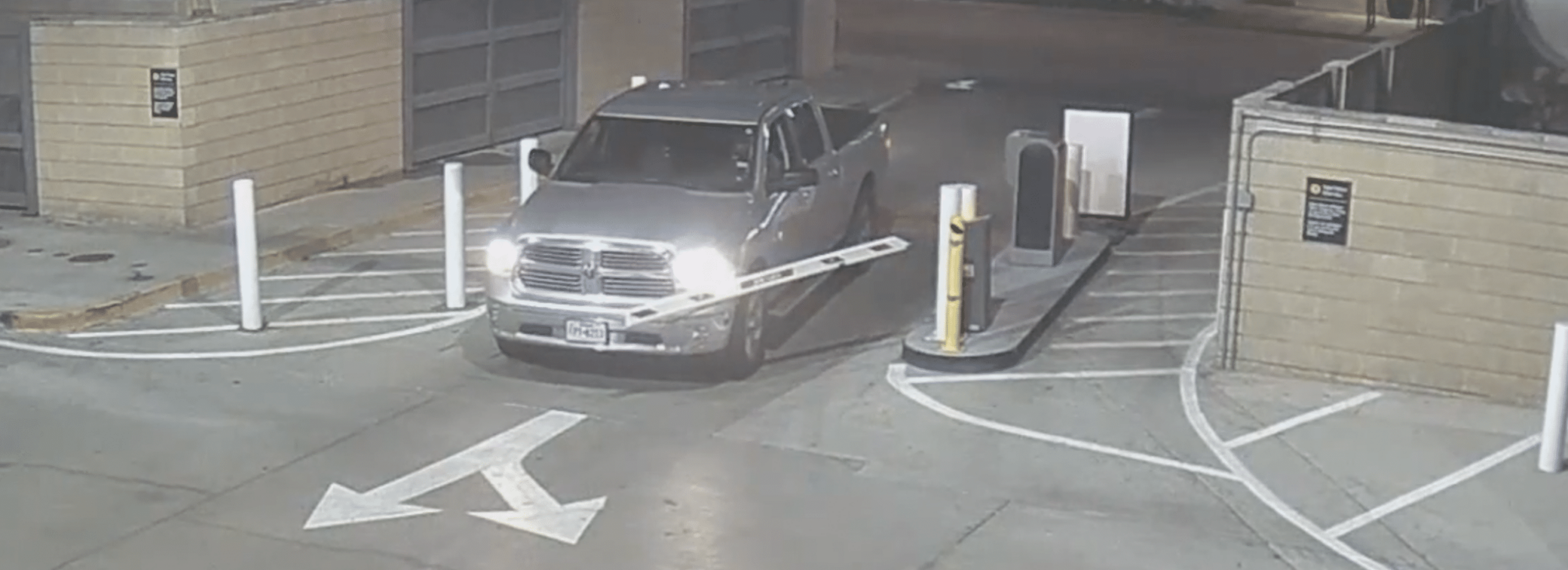 Truck Crashes Fort Worth Shopping Center Parking Garage Gate Hero